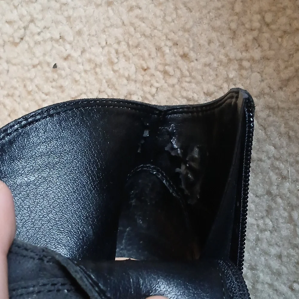 Lucky Brand Black Leather Ankle Boots - Picture 7 of 8